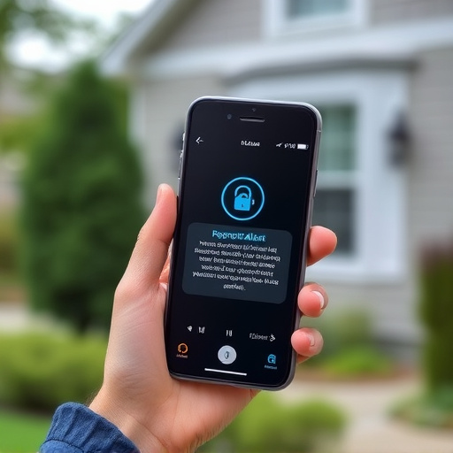 sensor alert notification on homeowner’s phone