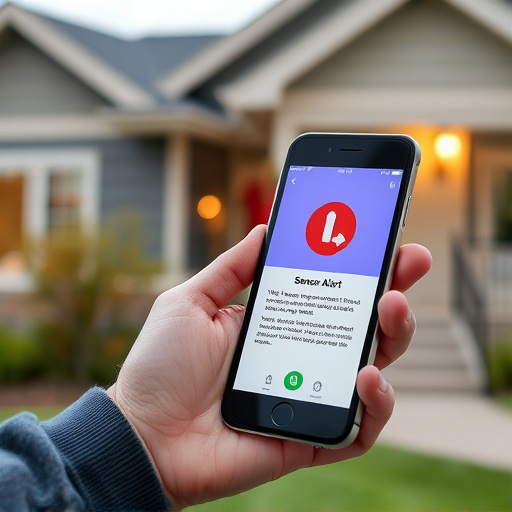 sensor alert notification on homeowner’s phone