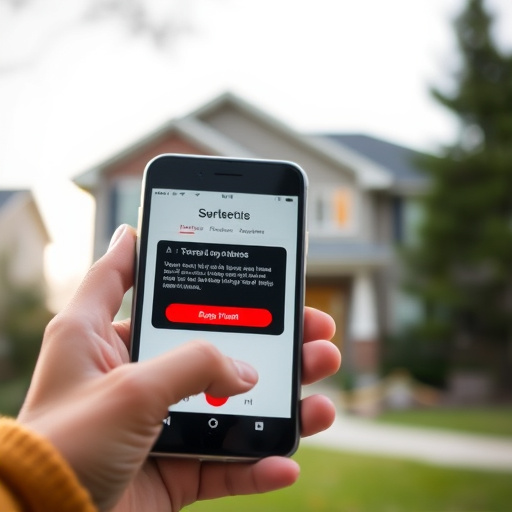 sensor alert notification on homeowner’s phone