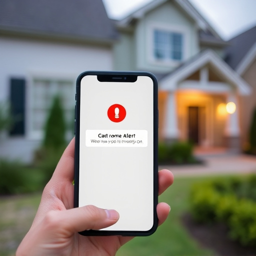 sensor alert notification on homeowner’s phone