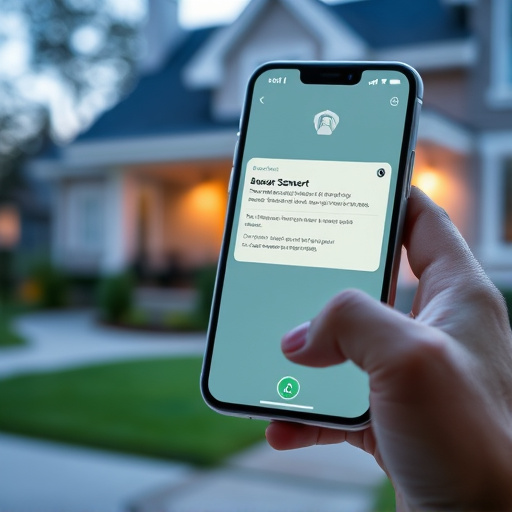 sensor alert notification on homeowner’s phone