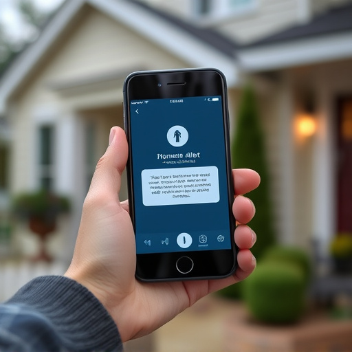 sensor alert notification on homeowner’s phone