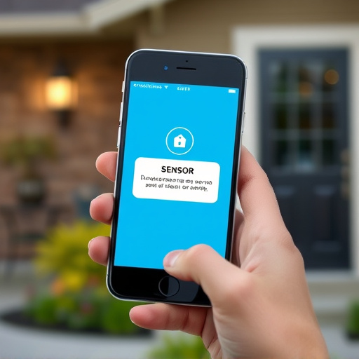 sensor alert notification on homeowner’s phone