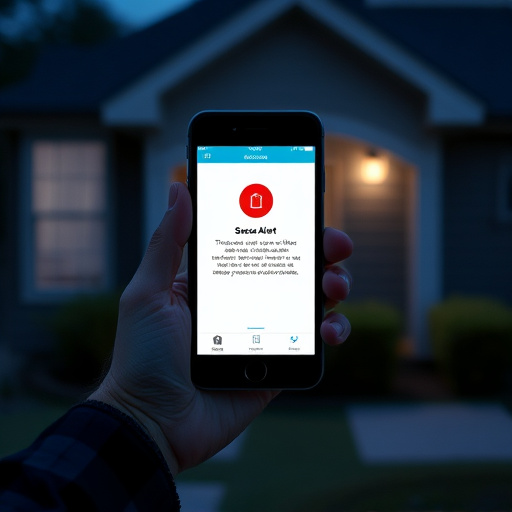 sensor alert notification on homeowner’s phone