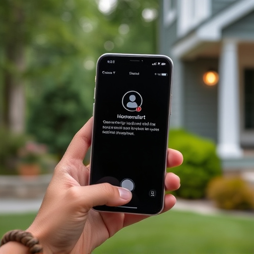 sensor alert notification on homeowner’s phone