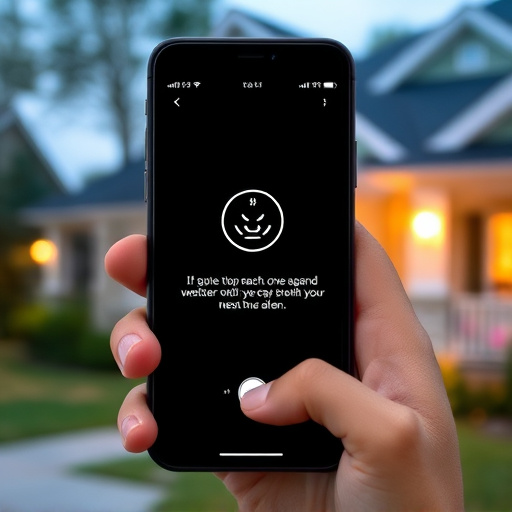 sensor alert notification on homeowner’s phone
