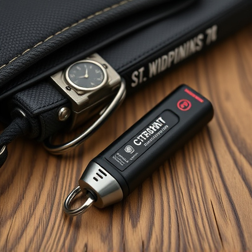 traveler testing mini pepper spray keychain