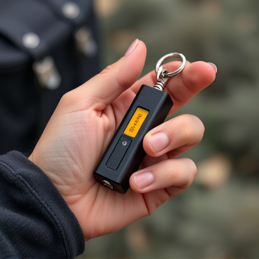 traveler testing mini pepper spray keychain