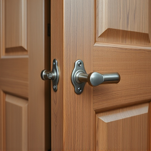 apartment entry secured with bolt lock