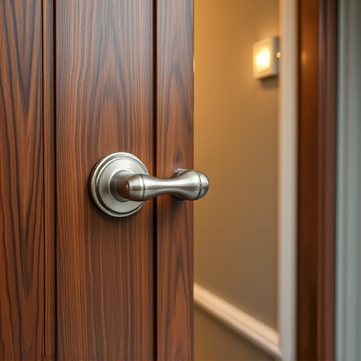 apartment entry secured with bolt lock