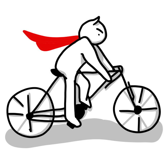 biking