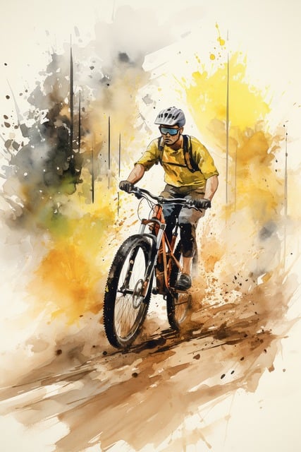 biking
