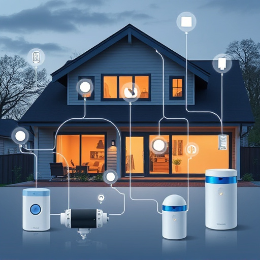 connected smart home with multiple sensors