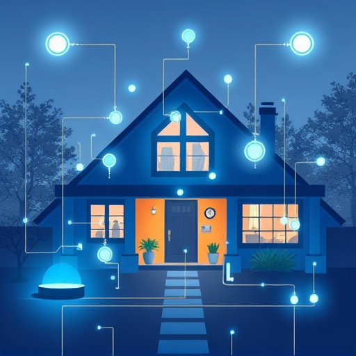 connected smart home with multiple sensors