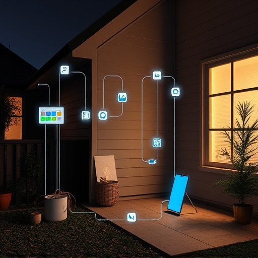 connected smart home with multiple sensors