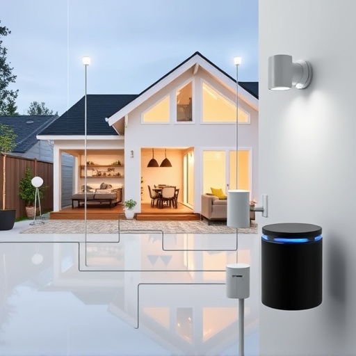 connected smart home with multiple sensors