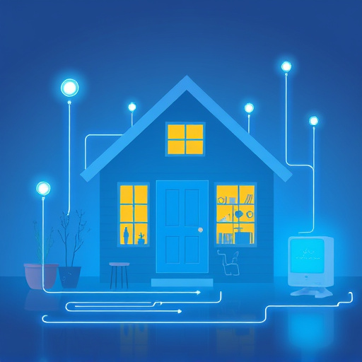 connected smart home with multiple sensors