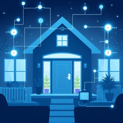 connected smart home with multiple sensors