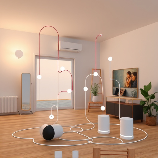 connected smart home with multiple sensors