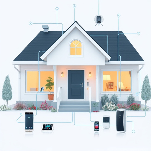 connected smart home with multiple sensors