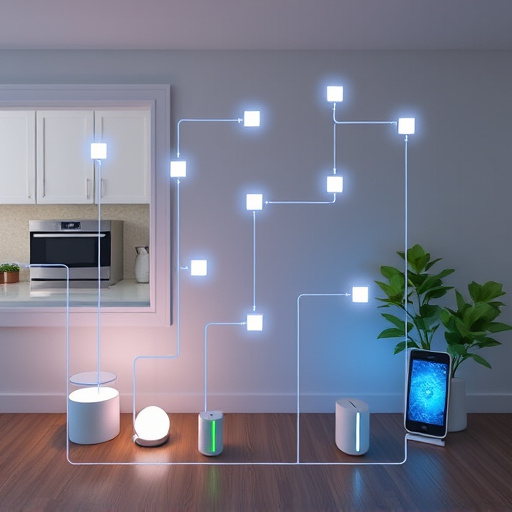 connected smart home with multiple sensors