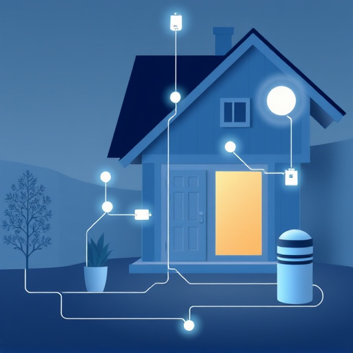 connected smart home with multiple sensors