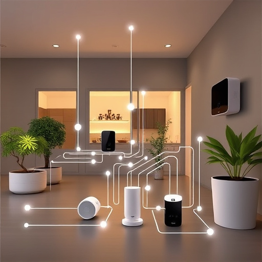 connected smart home with multiple sensors