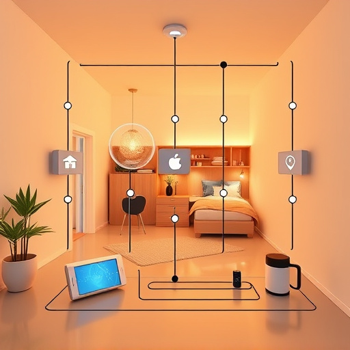 connected smart home with multiple sensors