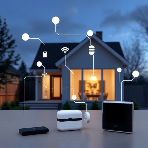 connected smart home with multiple sensors