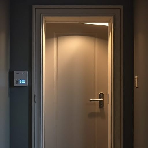 discreet door alarm placed in hostel doorframe