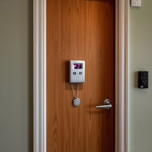 discreet door alarm placed in hostel doorframe