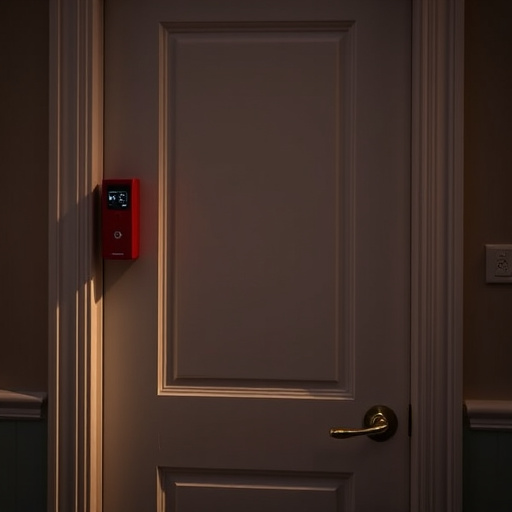 discreet door alarm placed in hostel doorframe