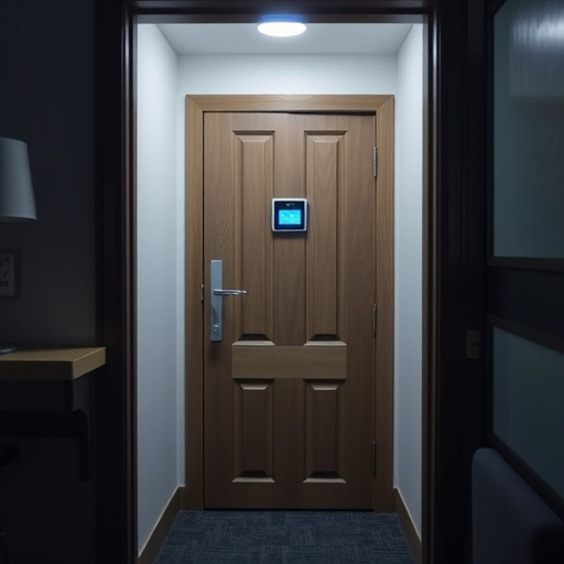 discreet door alarm placed in hostel doorframe