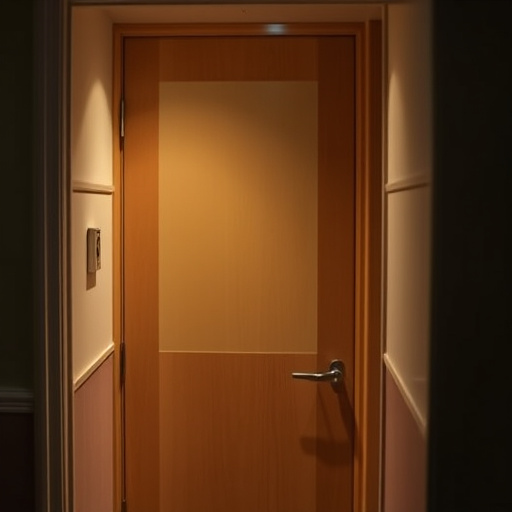 discreet door alarm placed in hostel doorframe