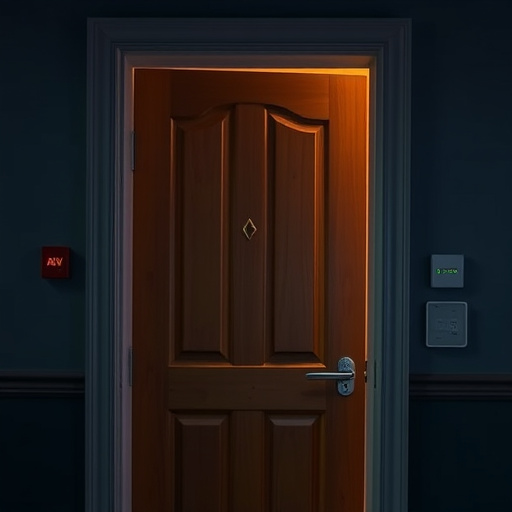 discreet door alarm placed in hostel doorframe