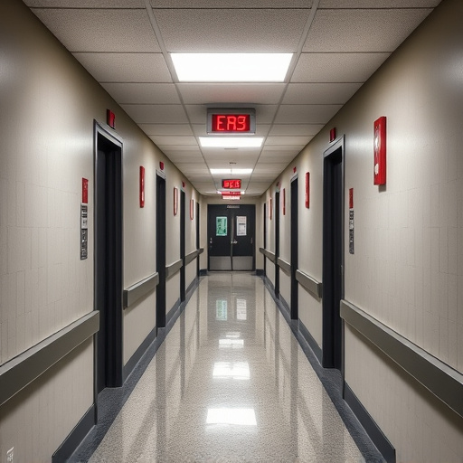 emergency alert system inside hallway