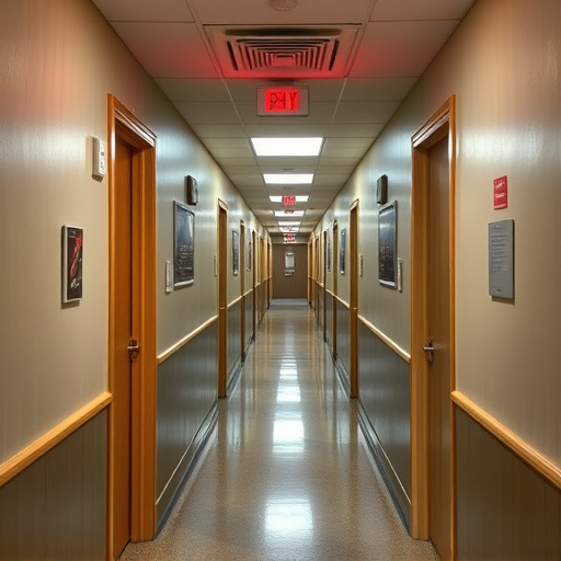 emergency alert system inside hallway