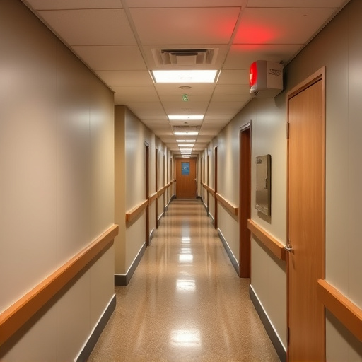 emergency alert system inside hallway
