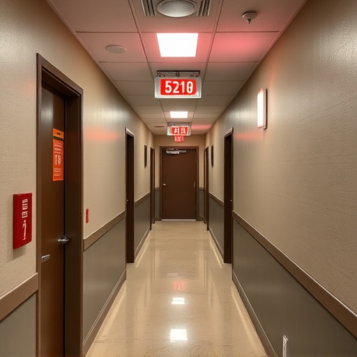 emergency alert system inside hallway
