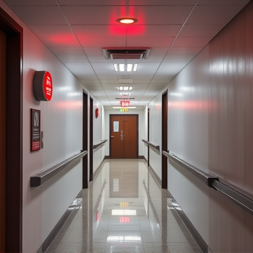 emergency alert system inside hallway
