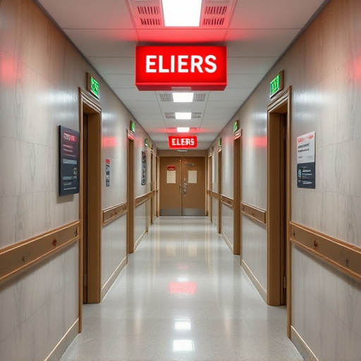 emergency alert system inside hallway
