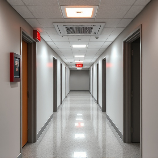 emergency alert system inside hallway