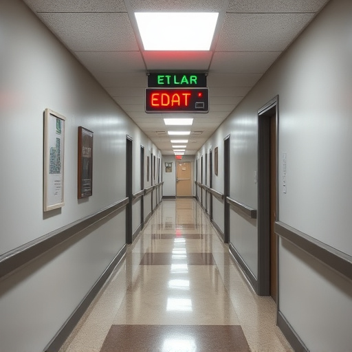 emergency alert system inside hallway