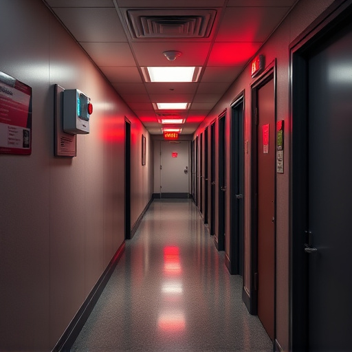emergency alert system inside hallway