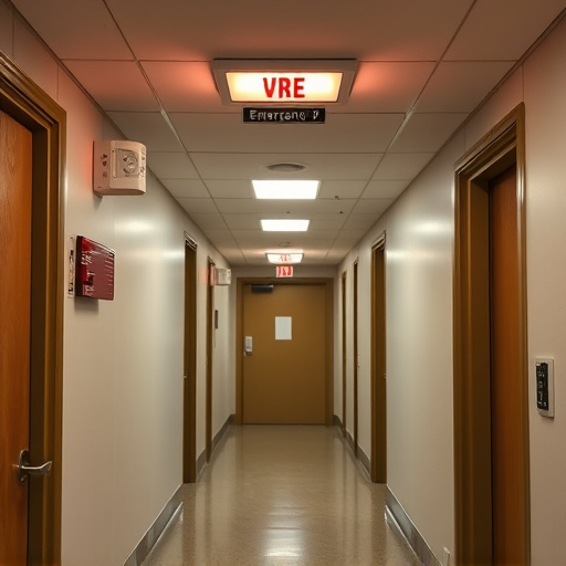 emergency alert system inside hallway