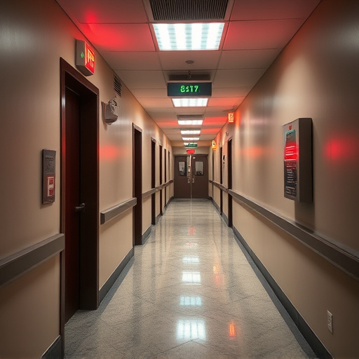 emergency alert system inside hallway