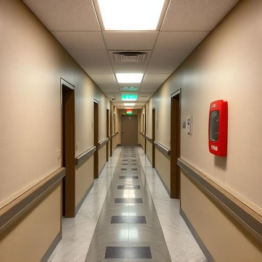 emergency alert system inside hallway