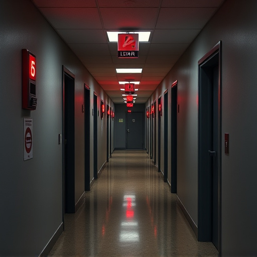 emergency alert system inside hallway