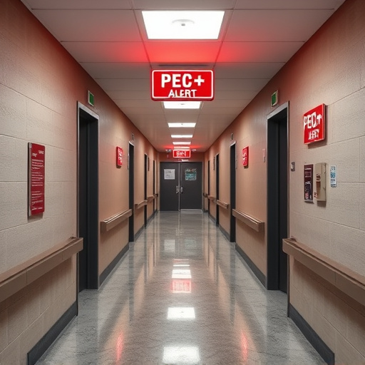 emergency alert system inside hallway