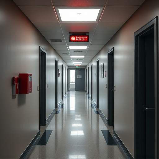 emergency alert system inside hallway